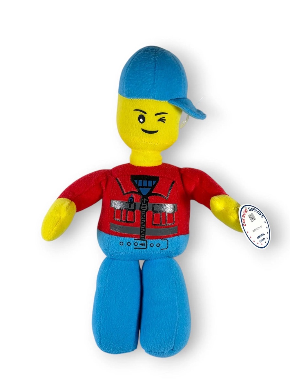 14" Lego Style Figure Doll Plush Figure Stuffed Toy by Caravan Softoys